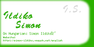 ildiko simon business card